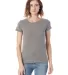 Alternative Apparel 01940E1 Ladies Ideal Vintage T in Eco grey front view