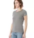 Alternative Apparel 01940E1 Ladies Ideal Vintage T in Eco grey side view