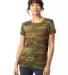 Alternative Apparel 01940E1 Ladies Ideal Vintage T in Camo front view