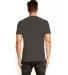 Next Level 6410 Men's Premium Sueded Crew  in Heather charcoal back view