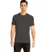 Next Level 6410 Men's Premium Sueded Crew  in Heather charcoal front view
