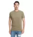 Next Level 6410 Men's Premium Sueded Crew  in Military green front view