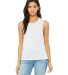 BELLA+CANVAS B8803  Womens Flowy Muscle Tank in White marble front view