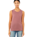 BELLA+CANVAS B8803  Womens Flowy Muscle Tank in Mauve front view