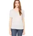 BELLA 8816 Womens Loose T-Shirt in White marble front view
