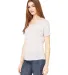 BELLA 8816 Womens Loose T-Shirt in White marble side view