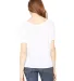 BELLA 8816 Womens Loose T-Shirt in White back view