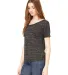 BELLA 8816 Womens Loose T-Shirt in Black marble side view