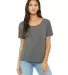 BELLA 8816 Womens Loose T-Shirt in Dp hthr speckled front view