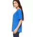 BELLA 8816 Womens Loose T-Shirt in Tr royal triblnd side view