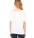 BELLA 8816 Womens Loose T-Shirt in White slub back view