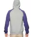96CR JERZEES - Nublend® Colorblocked Hooded Pullo OXFORD/ DEEP PUR back view