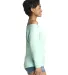 Next Level 6951 Terry Raw-Edge 3/4-Sleeve Raglan in Mint side view