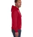 8620 J. America - Cloud Fleece Hooded Pullover Swe RED side view
