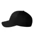 Flexfit V-Flex 5001 Twill / Structured Mid-Profile BLACK side view