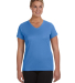 1790 Augusta Sportswear - Ladies' V-Neck Wicking T in Columbia blue front view