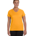 1790 Augusta Sportswear - Ladies' V-Neck Wicking T in Gold front view