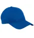 Big Accessories BX880 6-Panel Unstructured Hat in True royal front view