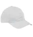 Big Accessories BX880 6-Panel Unstructured Hat in White front view