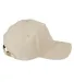 BX034 Big Accessories 5-Panel Brushed Twill Cap in Khaki front view