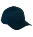 BX034 Big Accessories 5-Panel Brushed Twill Cap in Navy front view