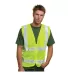 BA3785 Bayside Mesh Safety Vest - Lime in Lime green front view