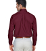 D620 Devon & Jones Men's Crown Collection Solid Br in Burgundy back view