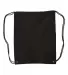 8875 Liberty Bags - Cotton Canvas Drawstring Backp BLACK back view