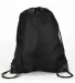 8888 Liberty Bags - Denier Nylon Zippered Drawstri BLACK front view