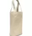 1726 Liberty Bags - Double Bottle Wine Tote NATURAL front view