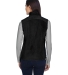 78191 Core 365 Journey  Ladies' Fleece Vest BLACK back view