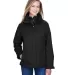 78205 Core 365 Ladies' Region 3-in-1 Jacket with F BLACK front view