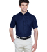 88194 Core 365 Men's Optimum Short-Sleeve Twill Sh in Classic navy front view