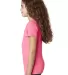 Next Level 3712 The Princess CVC in Neon hthr pink side view