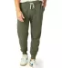 Alternative Apparel 09881F Mens Eco Dodgeball Jogg in Eco tr army grn front view