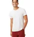 Alternative Apparel 4850 Men's Heritage Distressed in White reactive front view
