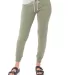 Alternative Apparel 31082F Ladies Fleece Jogger in Eco tr army grn front view